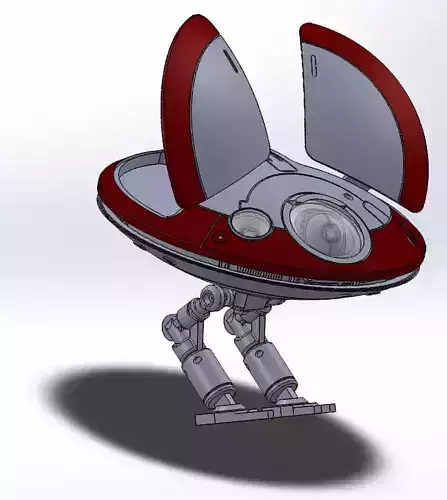 LO-LA59 Obi-wan Leia Droid Static 3D print model