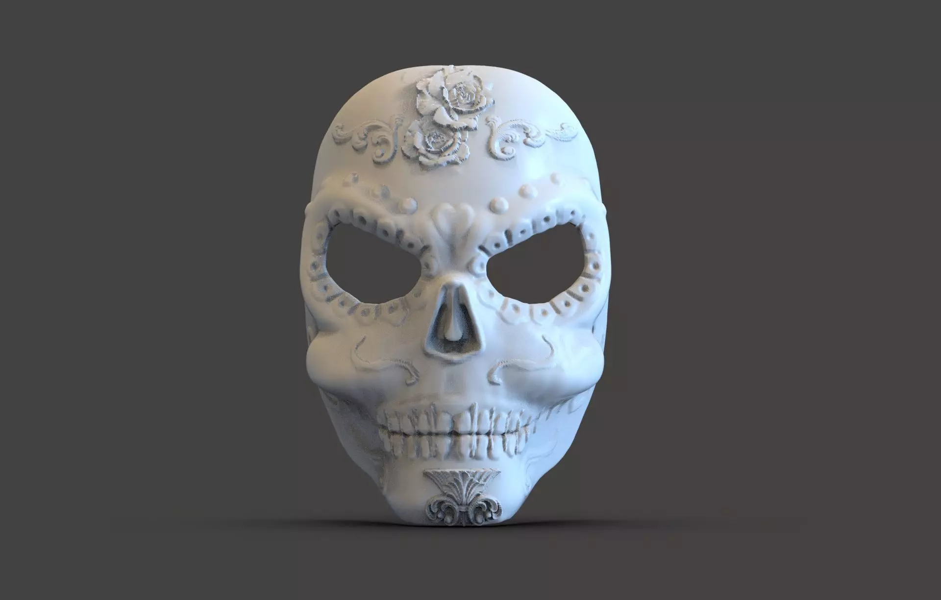 Mexican Calavera Mask 3D print model_0