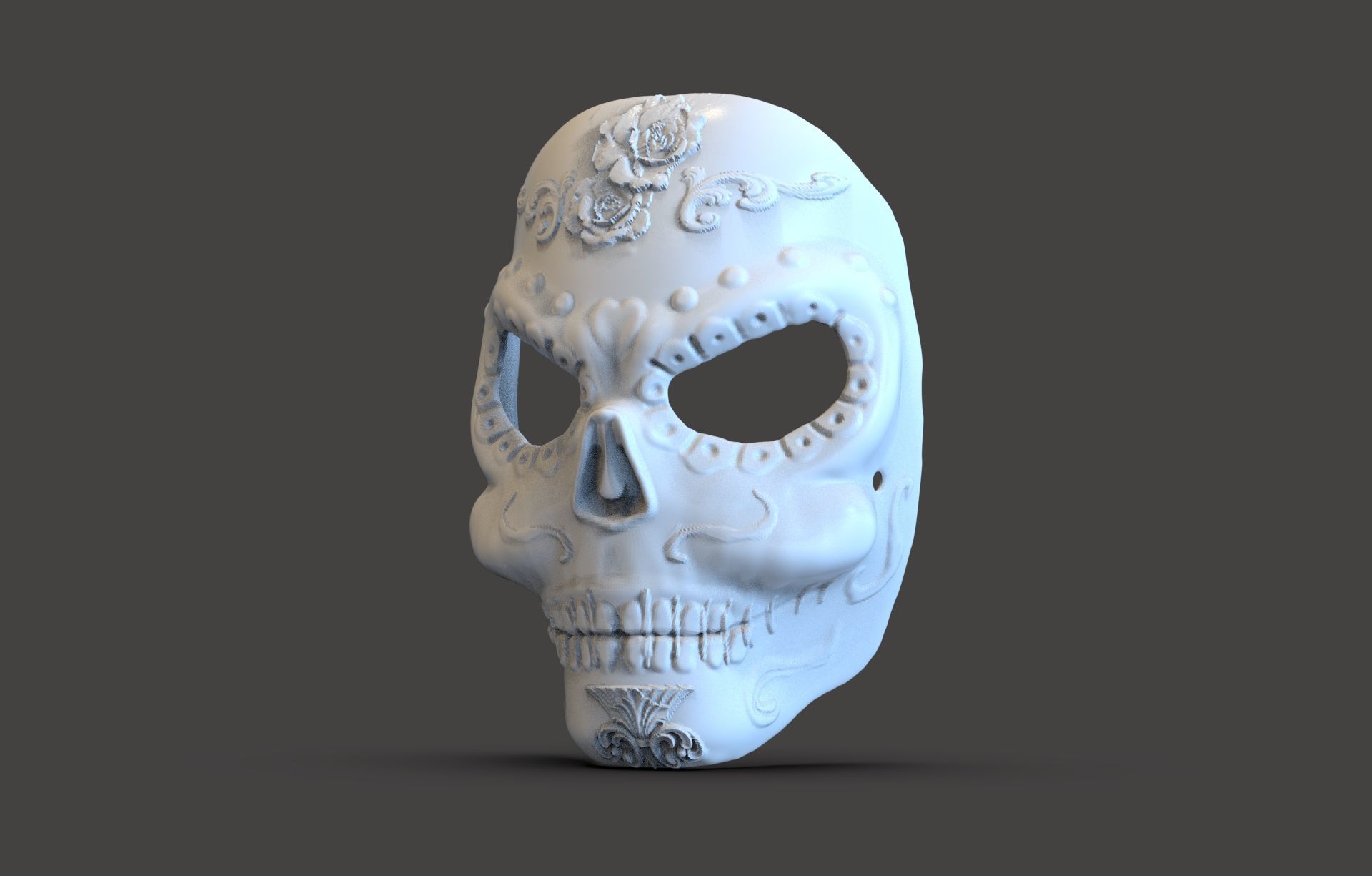 Mexican Calavera Mask 3D print model_1