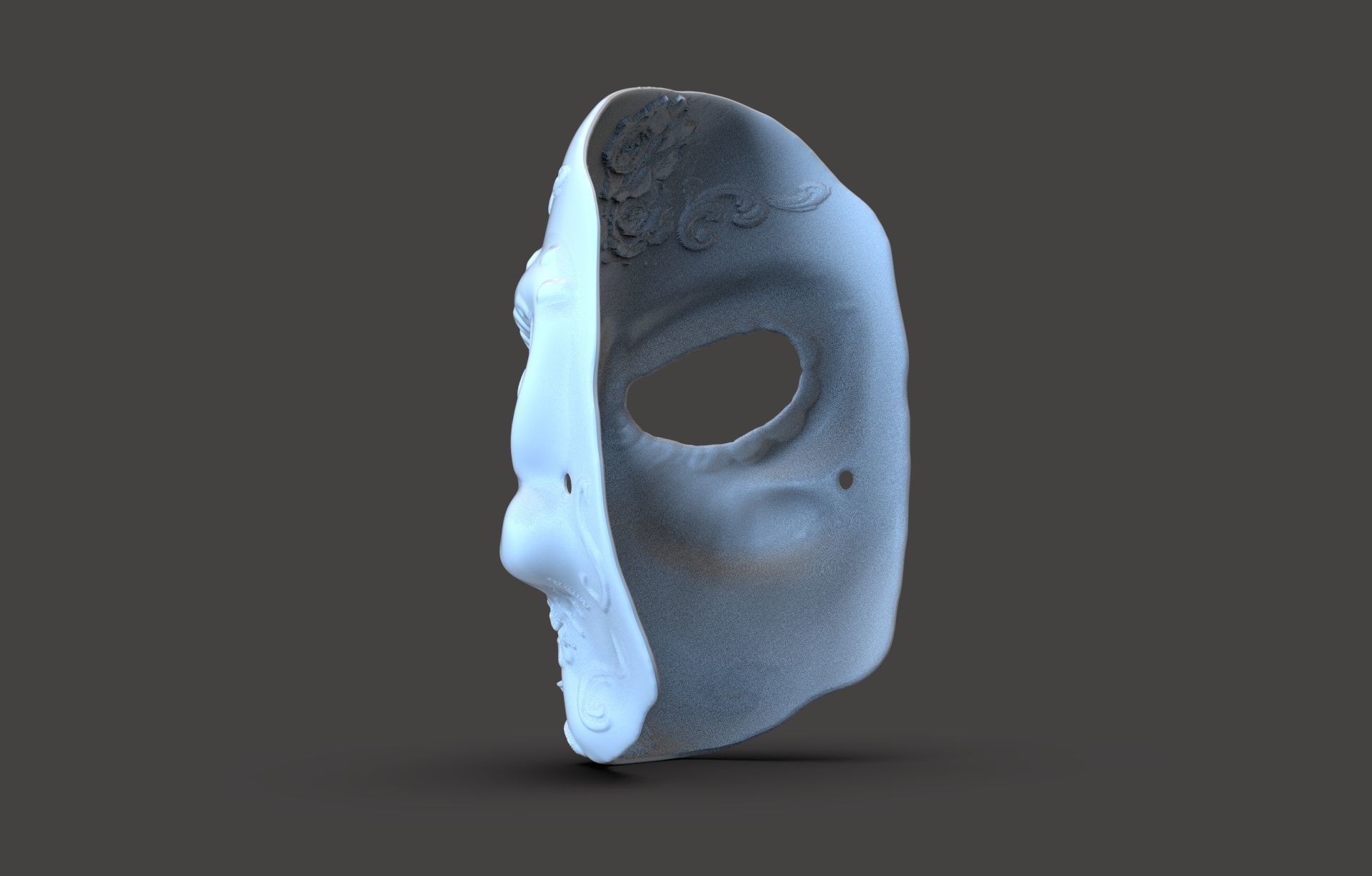 Mexican Calavera Mask 3D print model_3