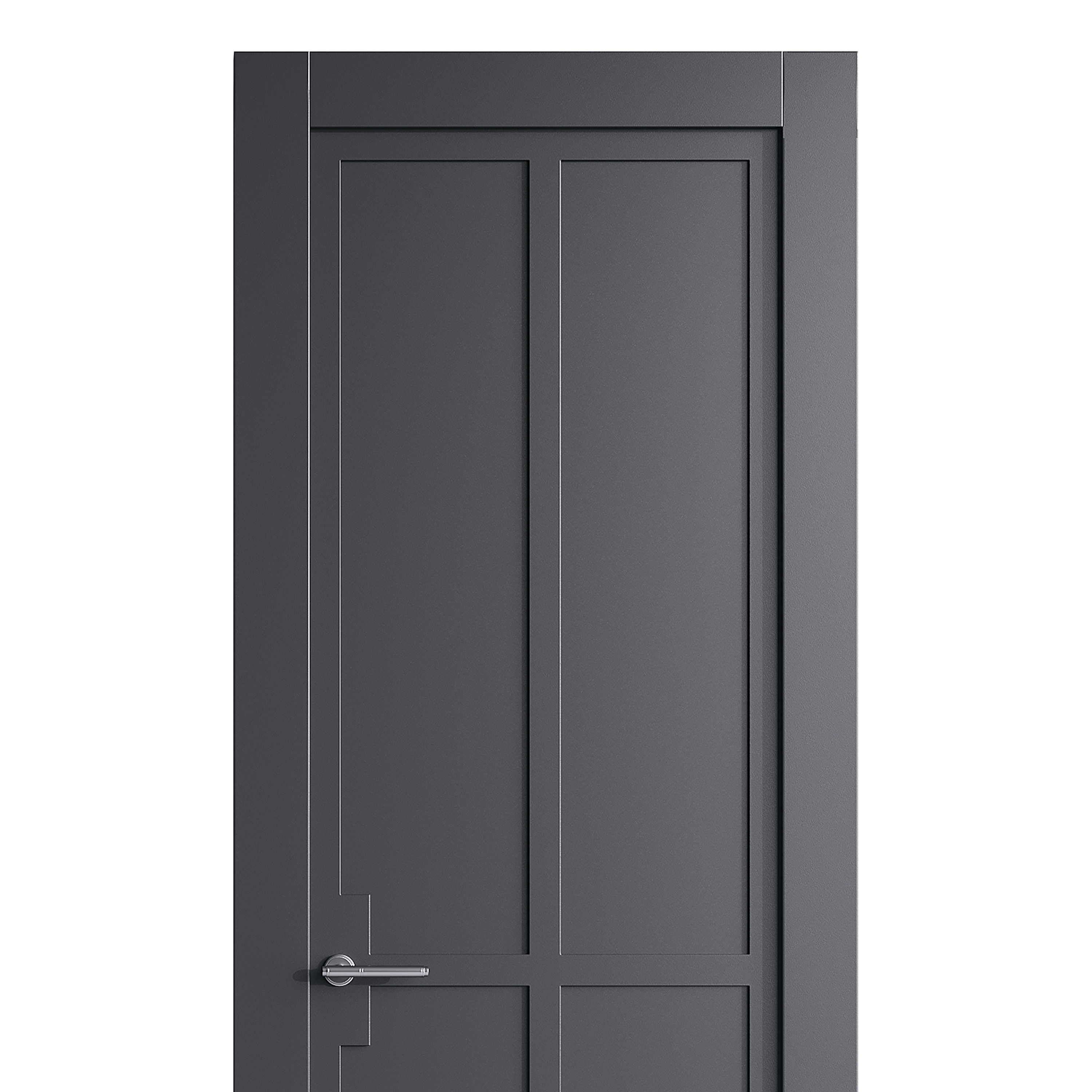 Modern entrance door 34 3D model_6
