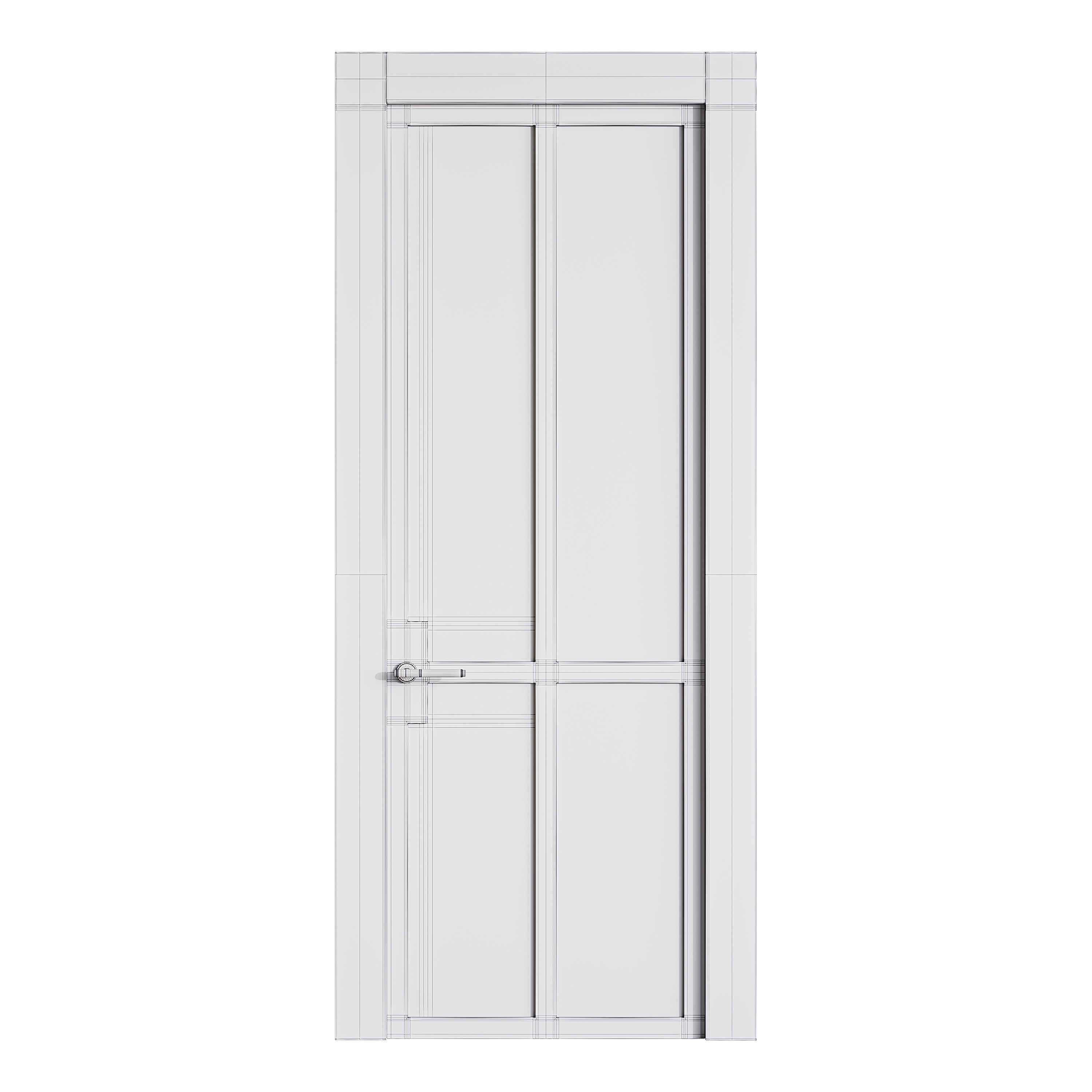 Modern entrance door 34 3D model_12