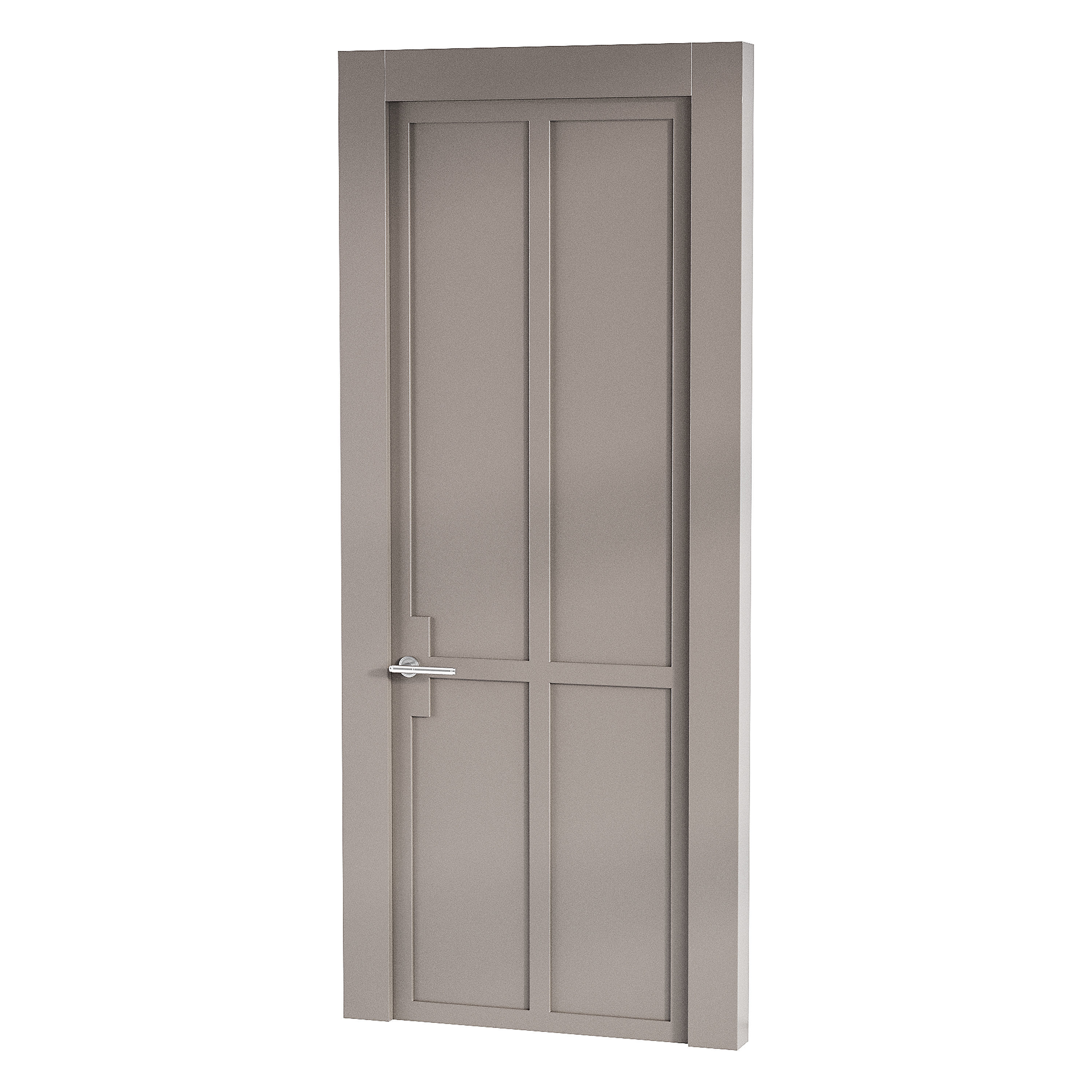 Modern entrance door 34 3D model_9
