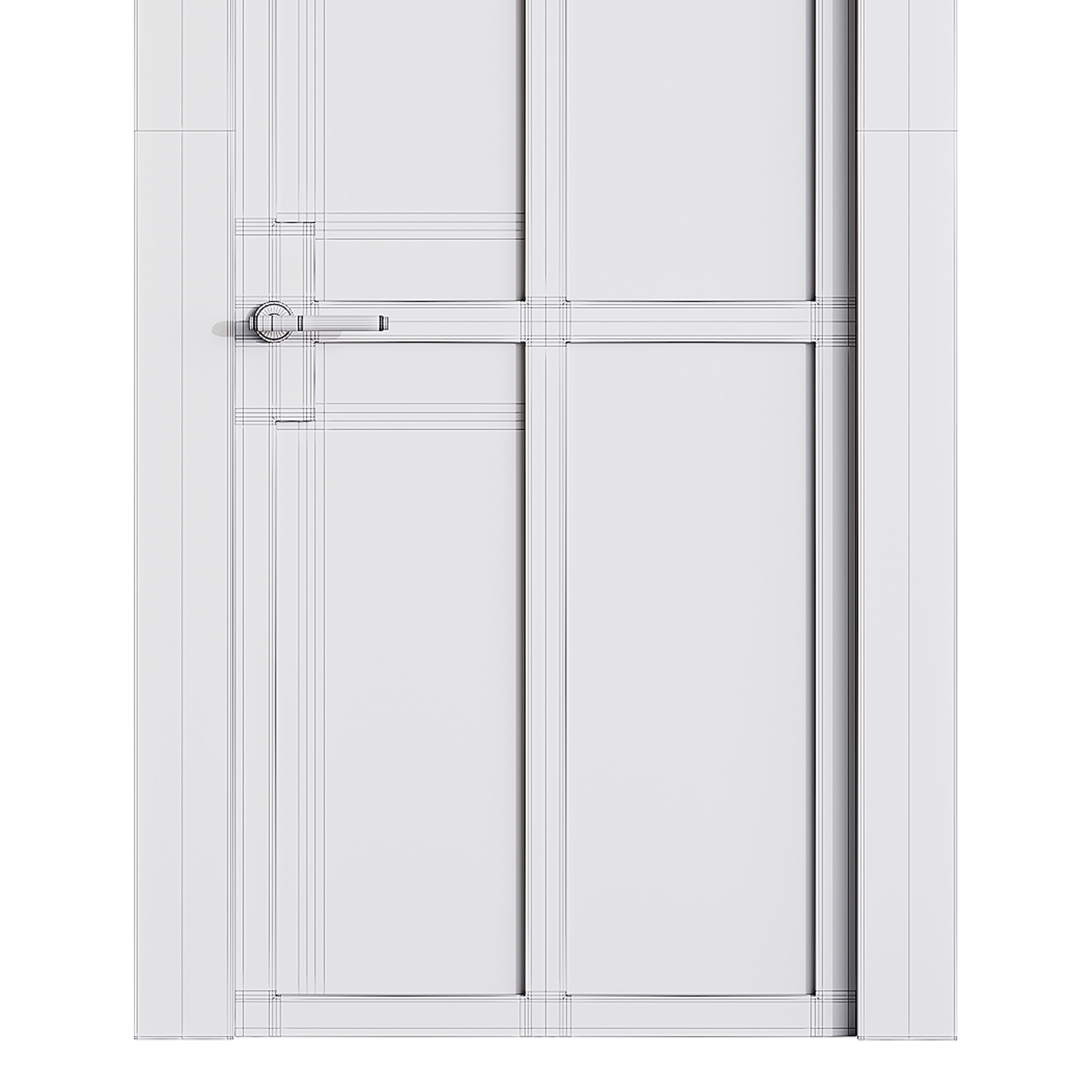 Modern entrance door 34 3D model_13