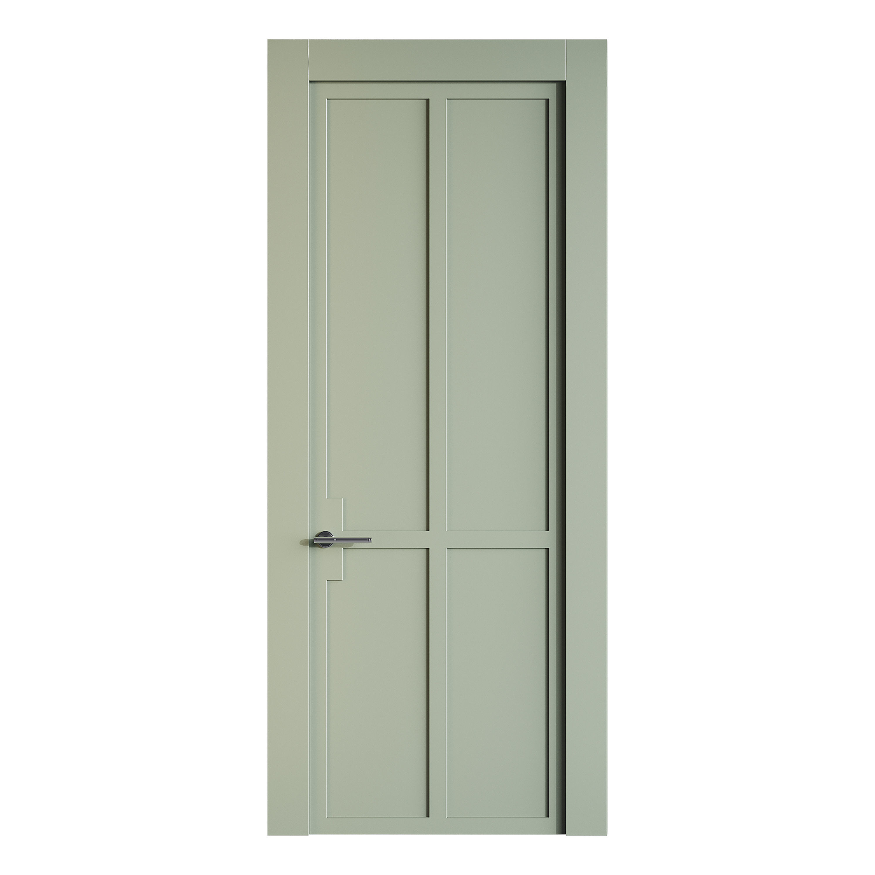 Modern entrance door 34 3D model_1