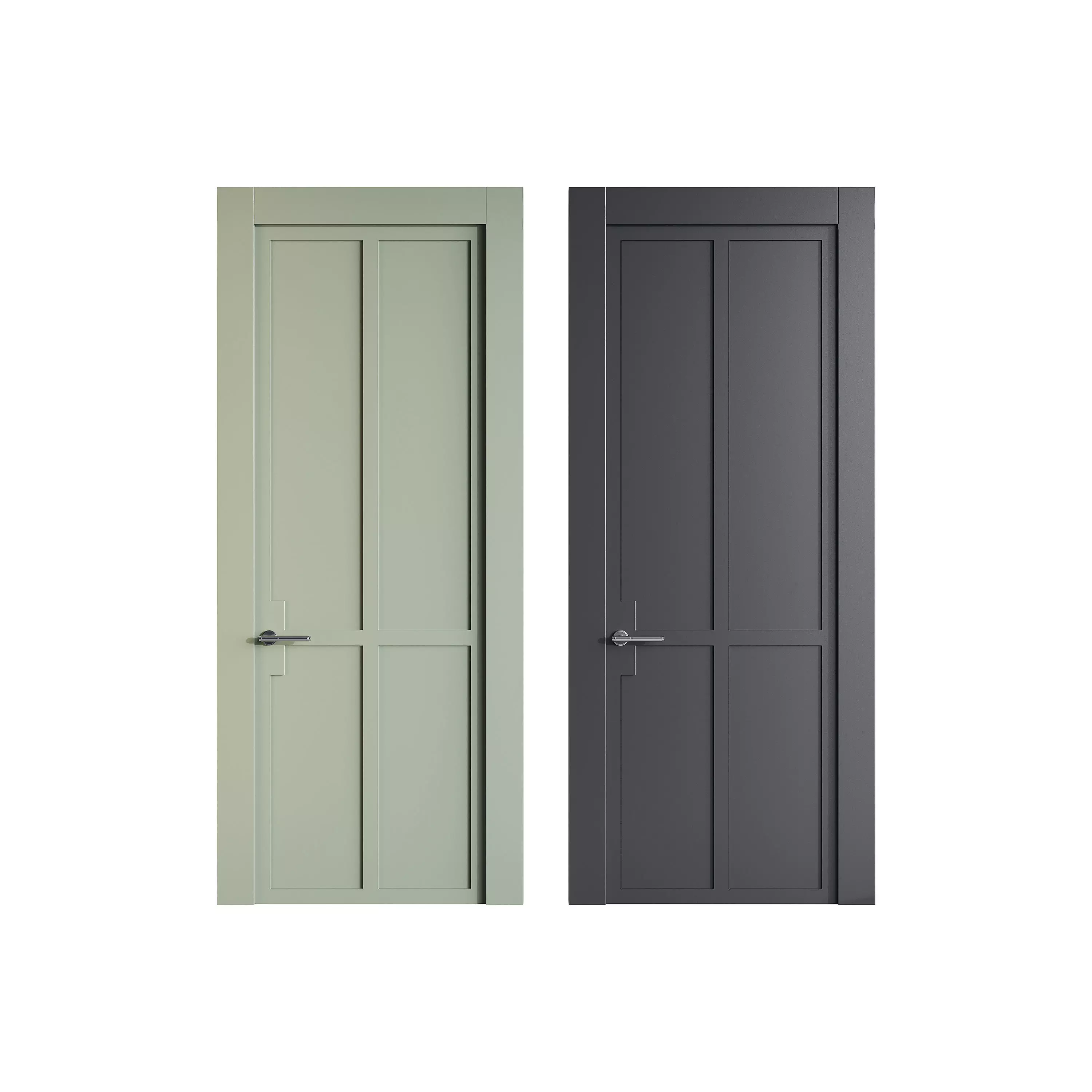 Modern entrance door 34 3D model_0