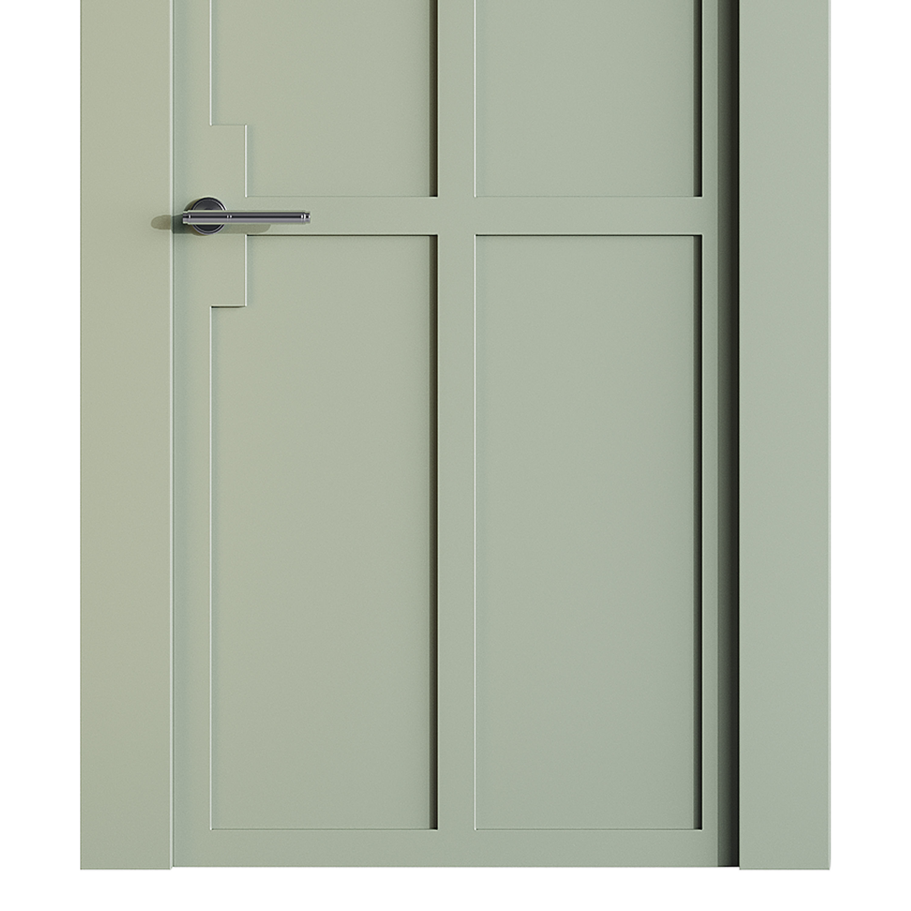 Modern entrance door 34 3D model_8