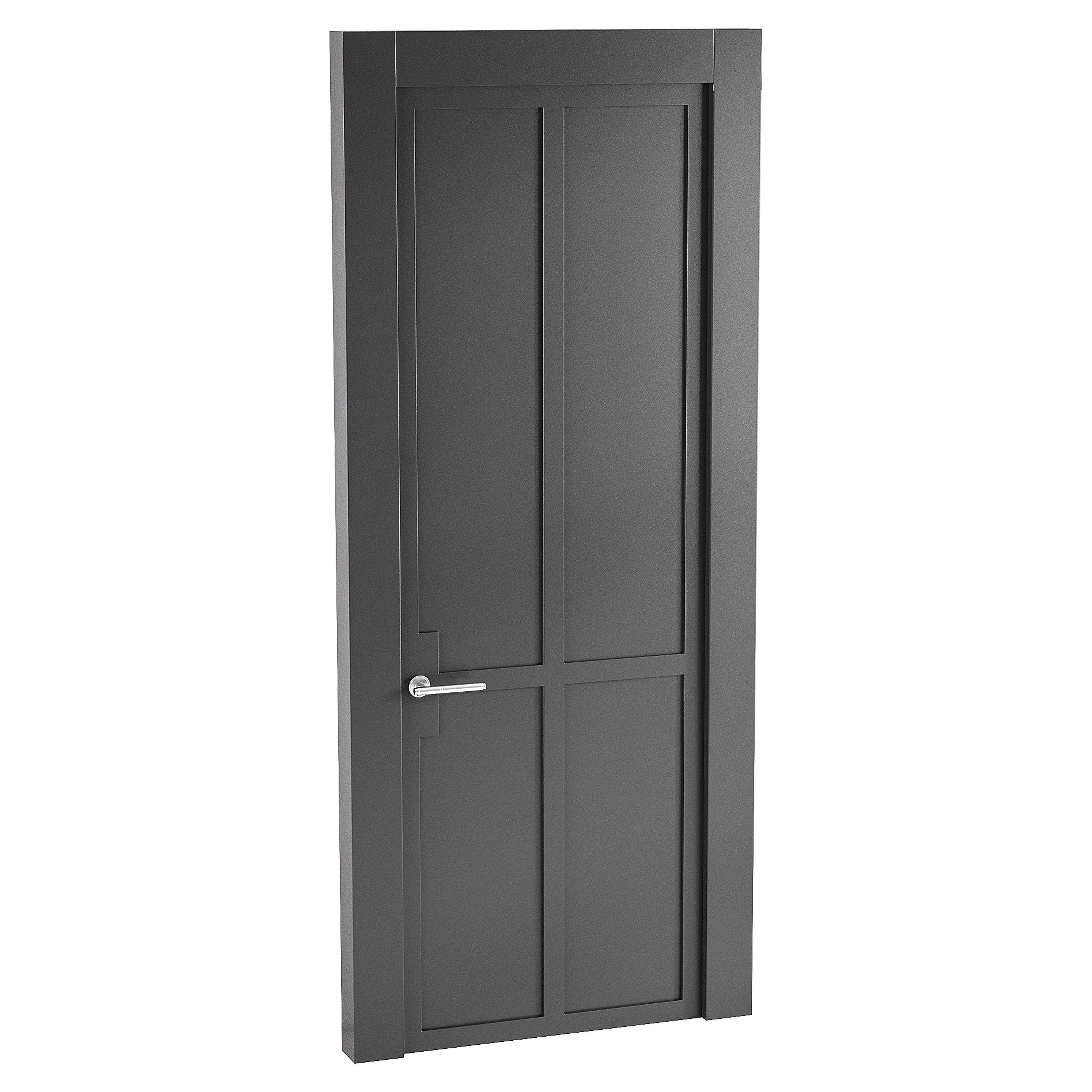 Modern entrance door 34 3D model_4