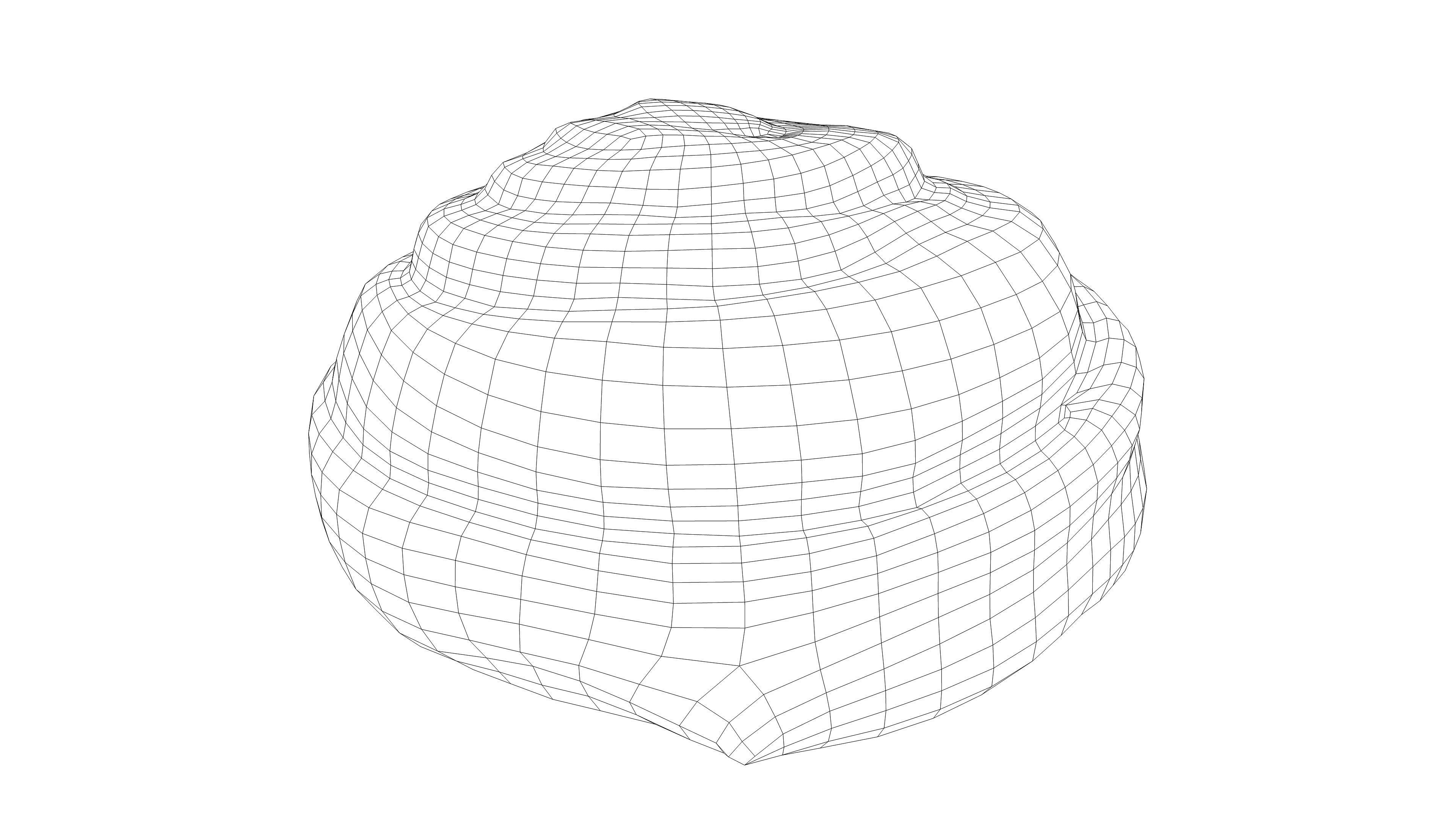 Photorealistic 3D scan of sweet bun Low-poly 3D model_3