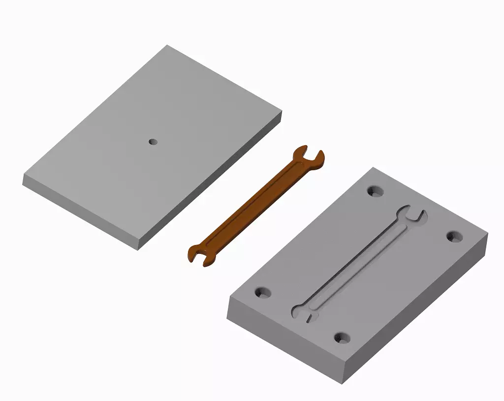 Chocolate Mold Mechanical Spanner 3D print model_0