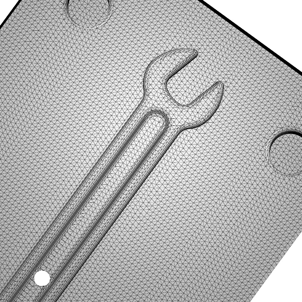 Chocolate Mold Mechanical Spanner 3D print model_3