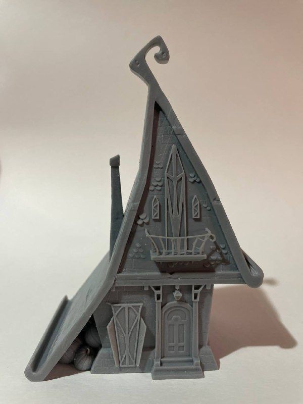 cartoon house for Halloween 3D print model_1