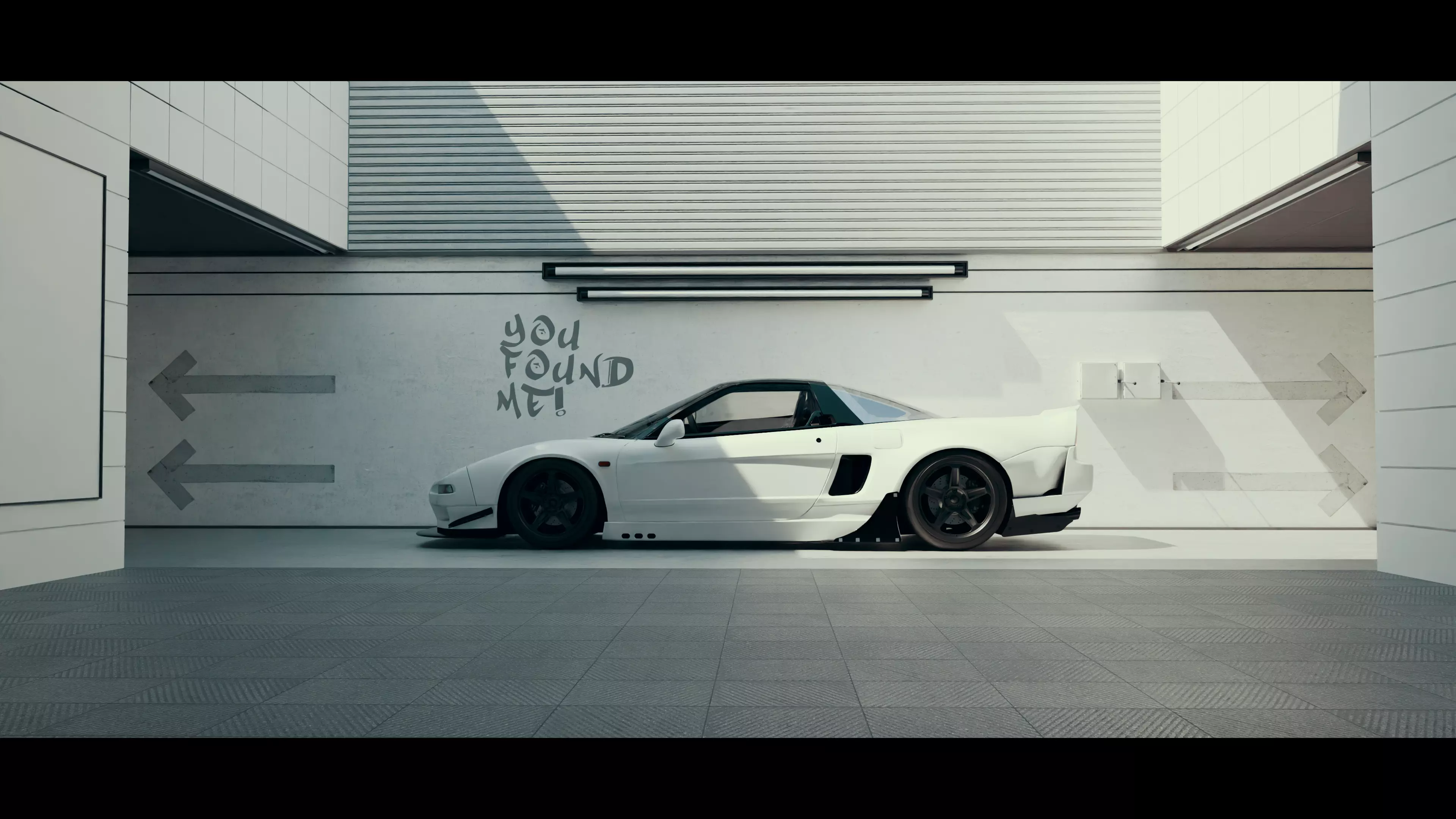 Automotive Garage 3D Model 3D model_0