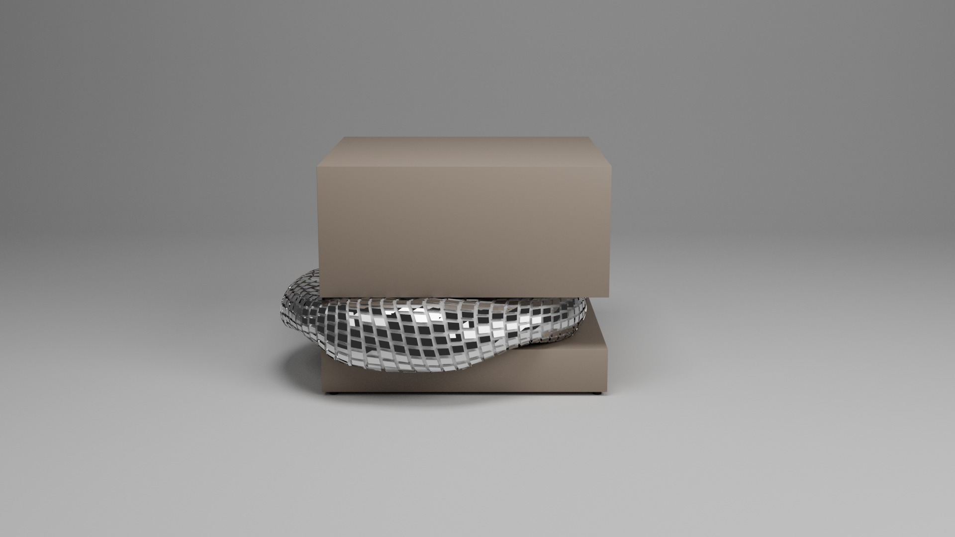 London Side Table 3D model_4