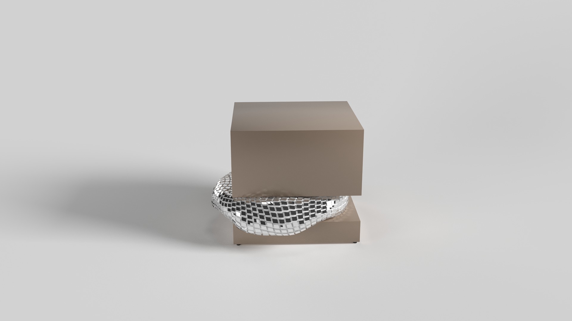 London Side Table 3D model_9