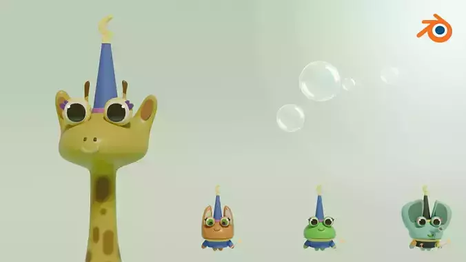 Wizard animal character figures