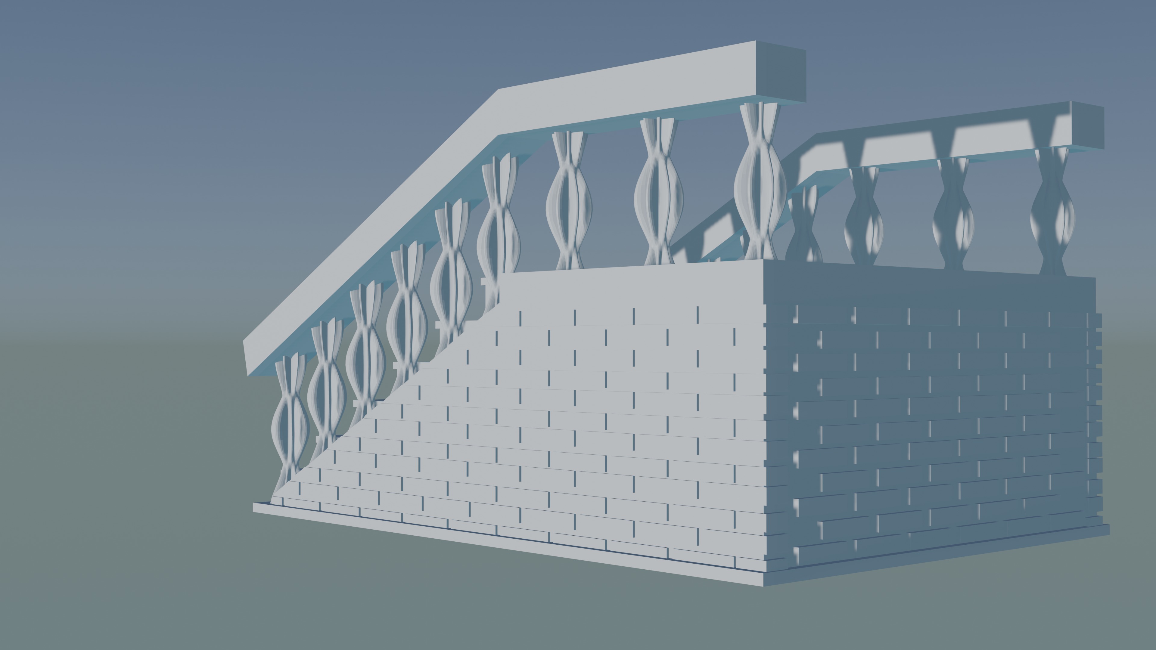 Staircase 3D print model_2