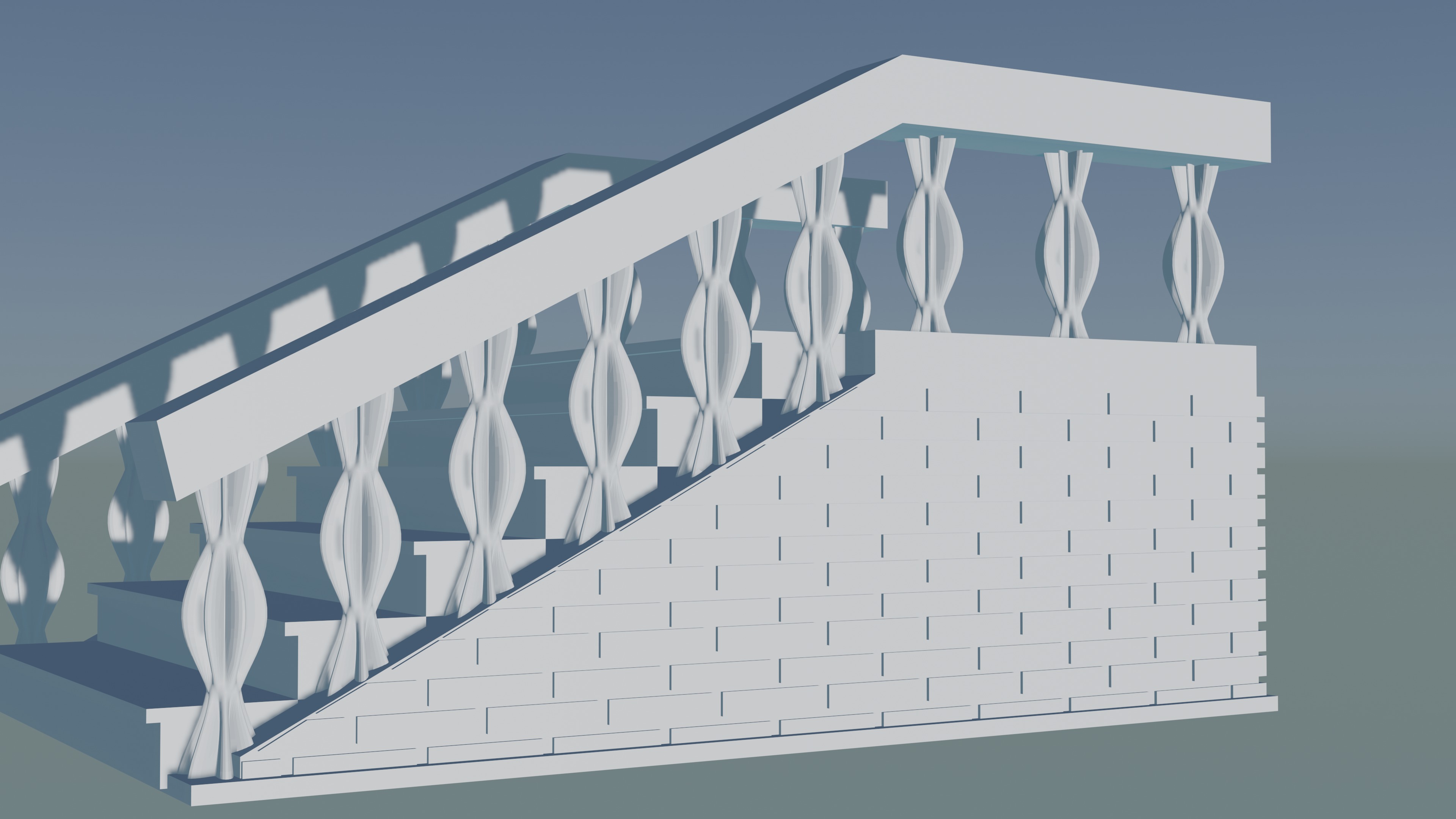 Staircase 3D print model_1