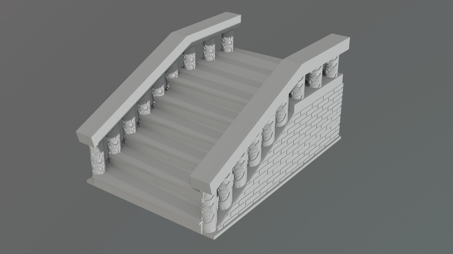 Staircase 3D print model_1