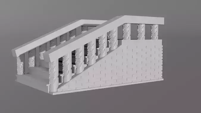 Staircase 3D print model Staircase 3D print model