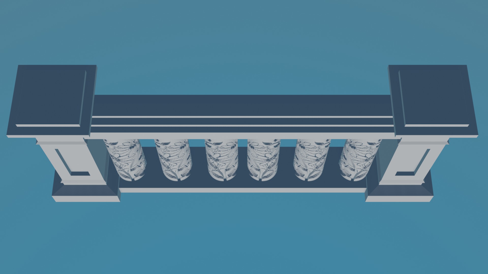 Balustrade 3D print model_2