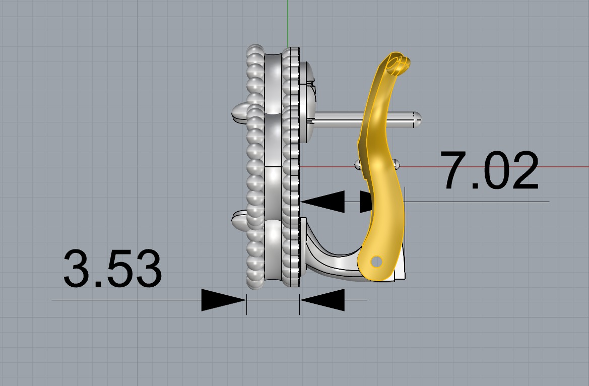 Earrings Van Cleef Alhambra ORIGINAL 3D print model_3