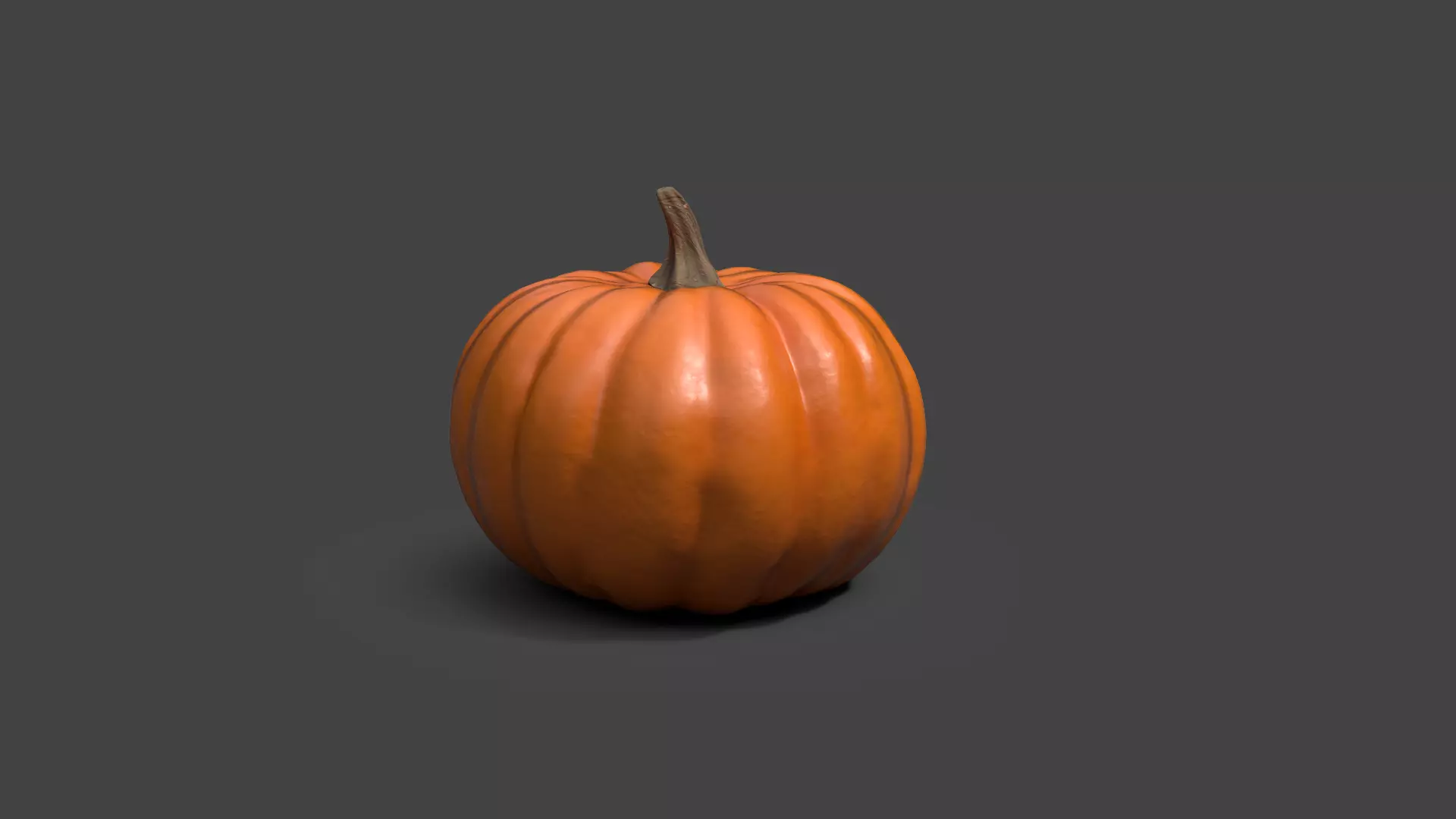 3D Pumpkin - Low Poly and Mid Poly with Texture Low-poly 3D model_0