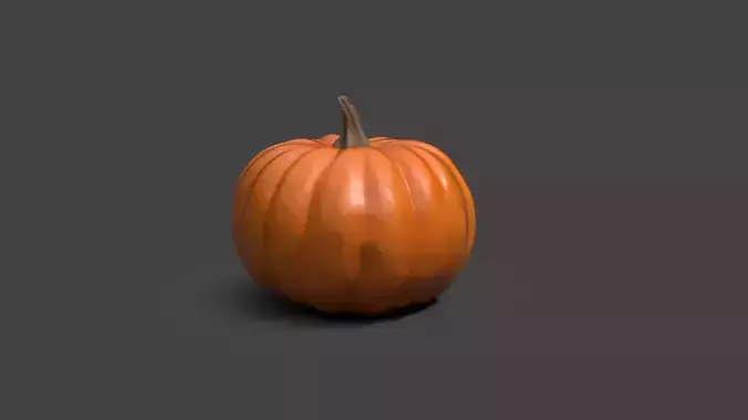 3D Pumpkin - Low Poly and Mid Poly with Texture