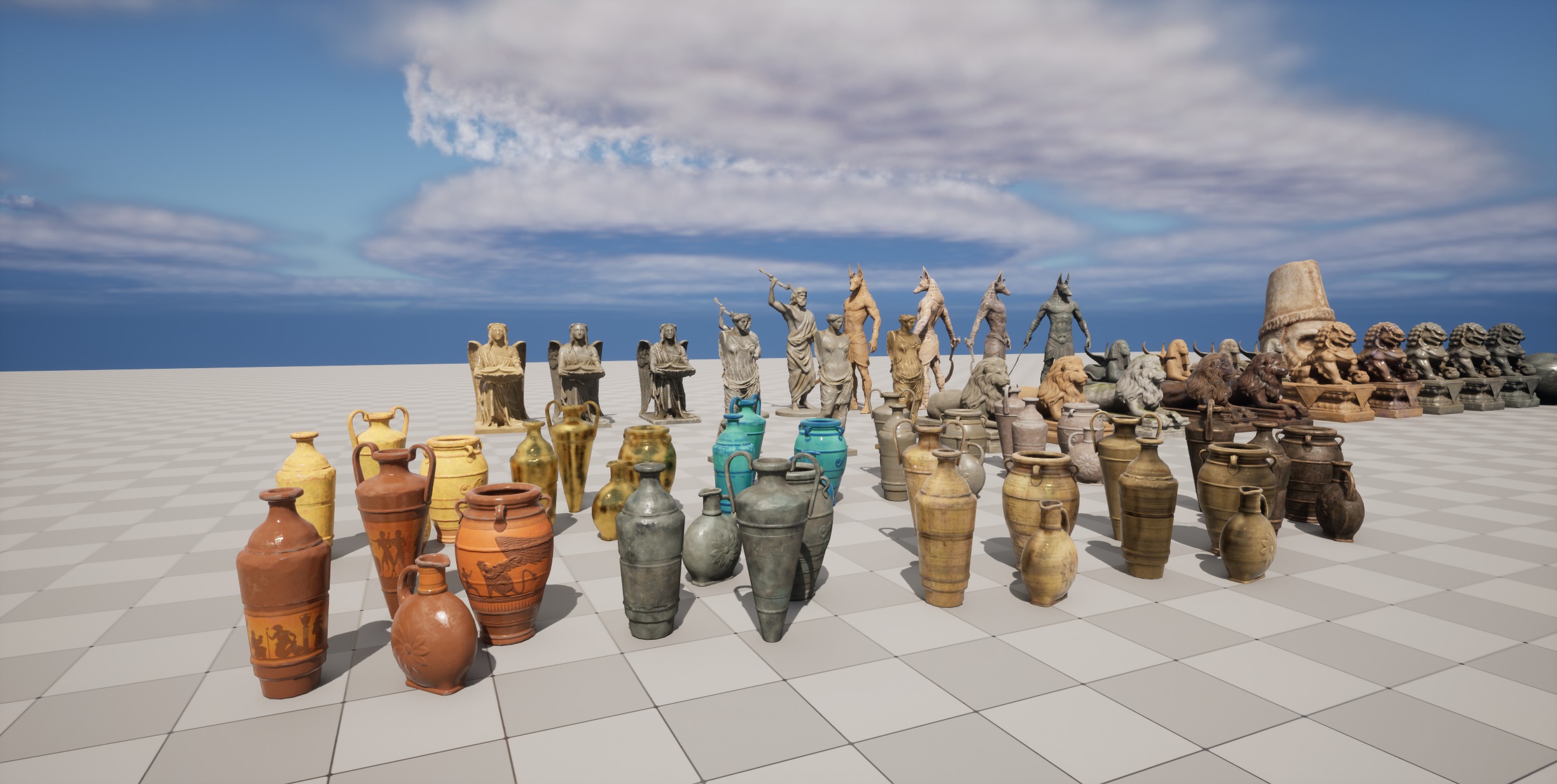 Statue Package 3D model_8