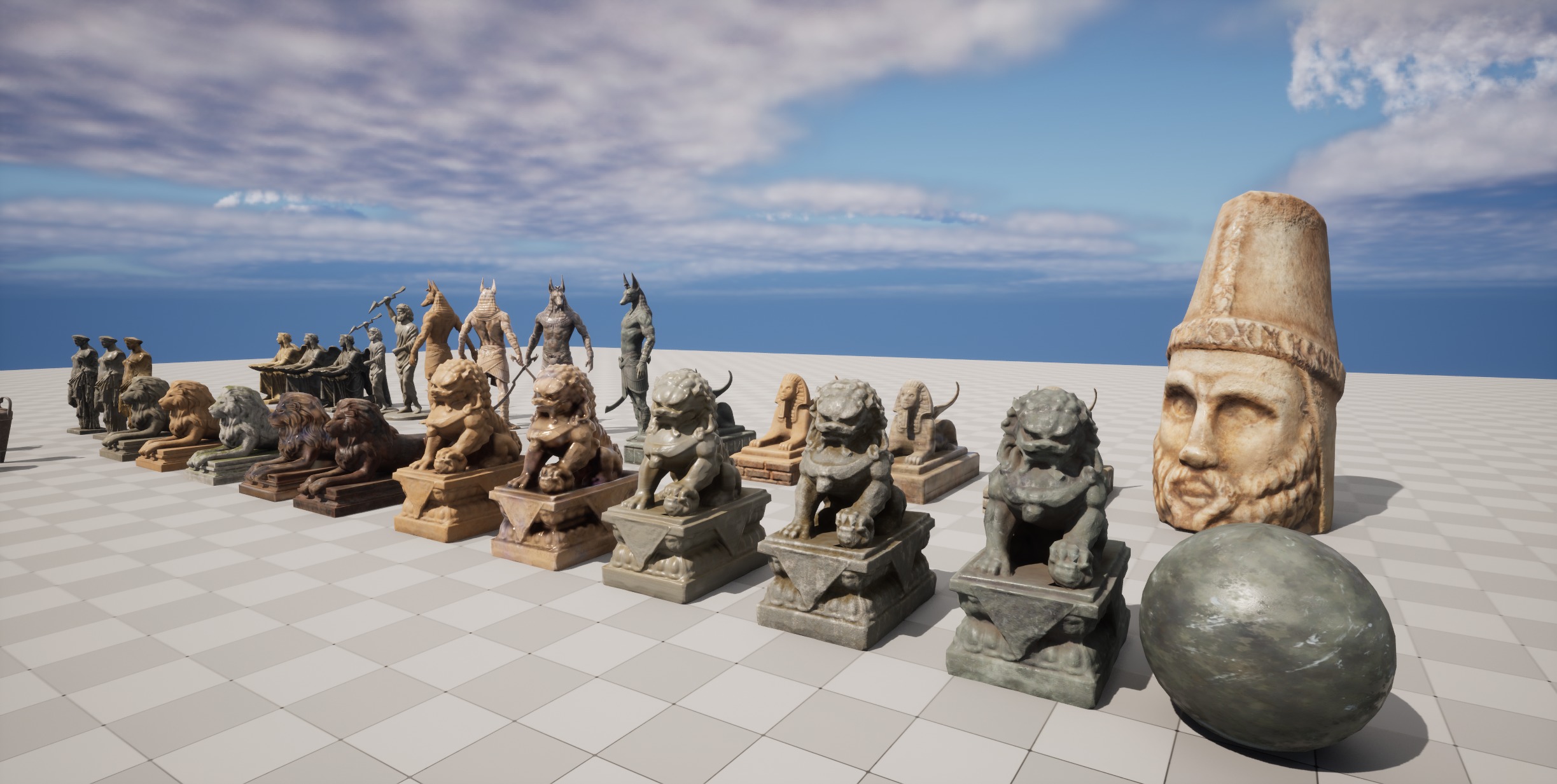 Statue Package 3D model_9