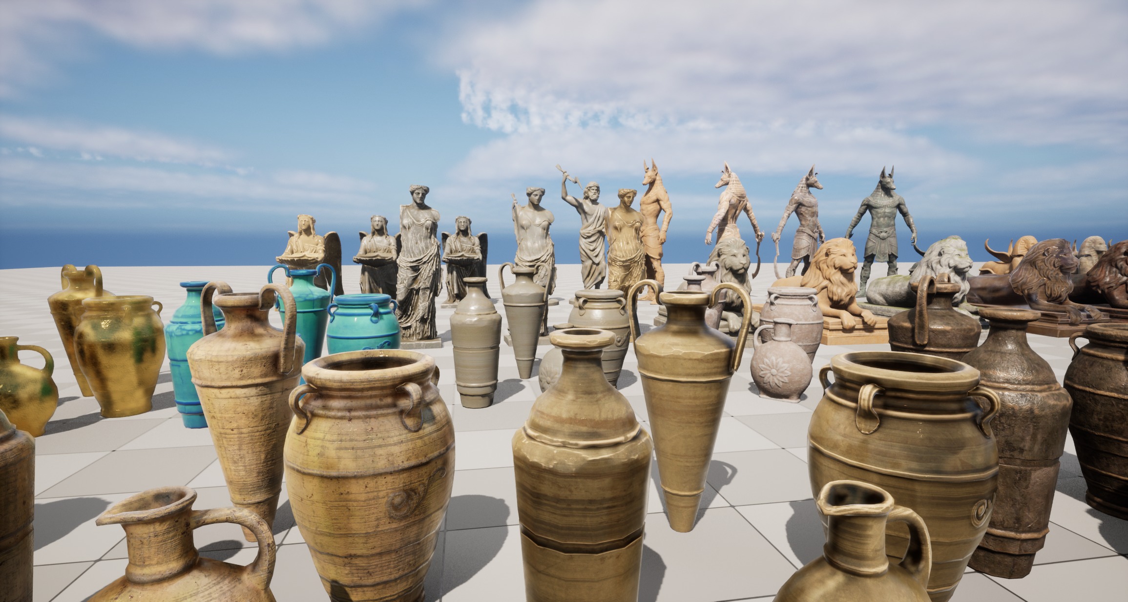 Statue Package 3D model_7