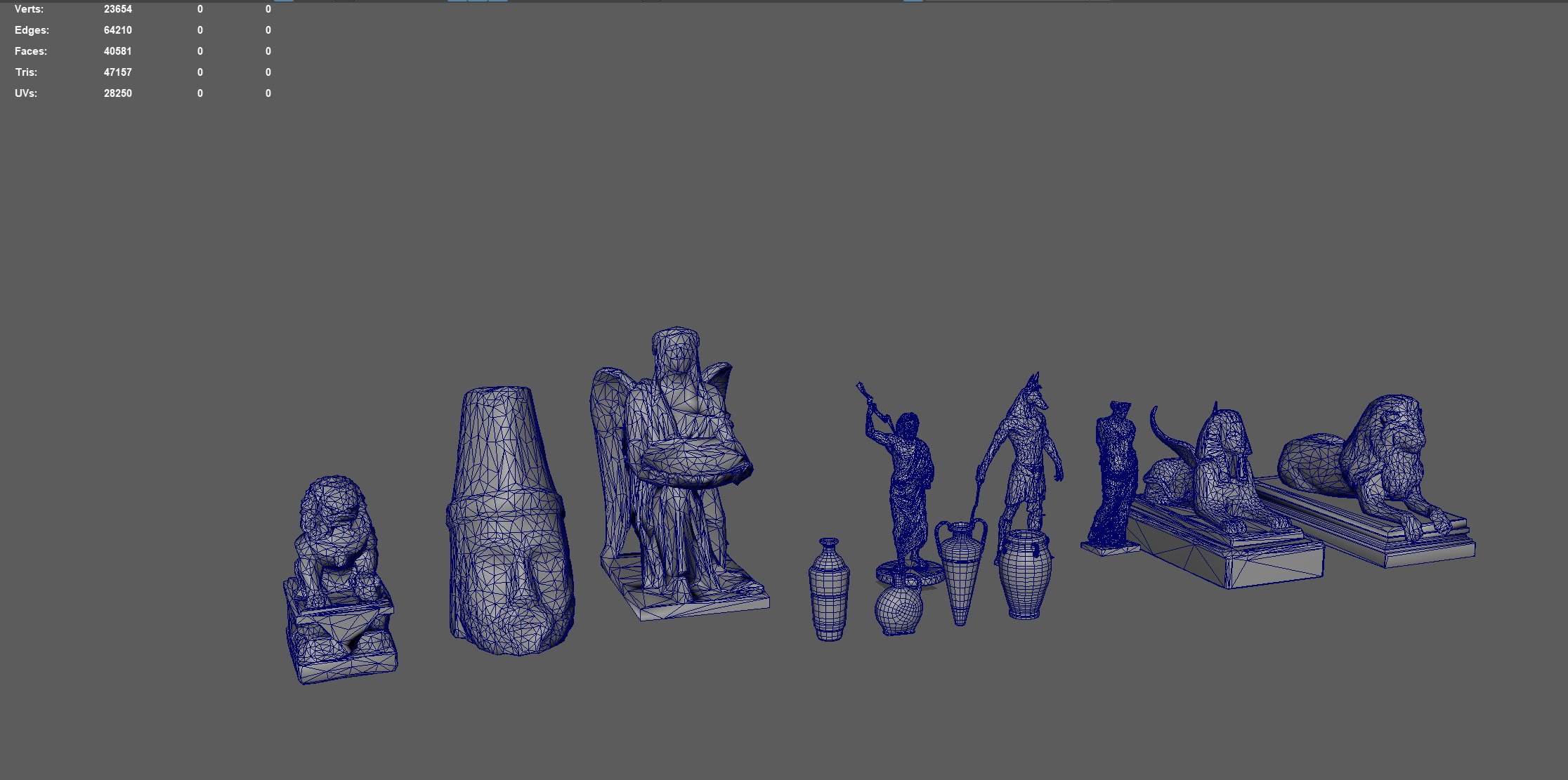 Statue Package 3D model_3