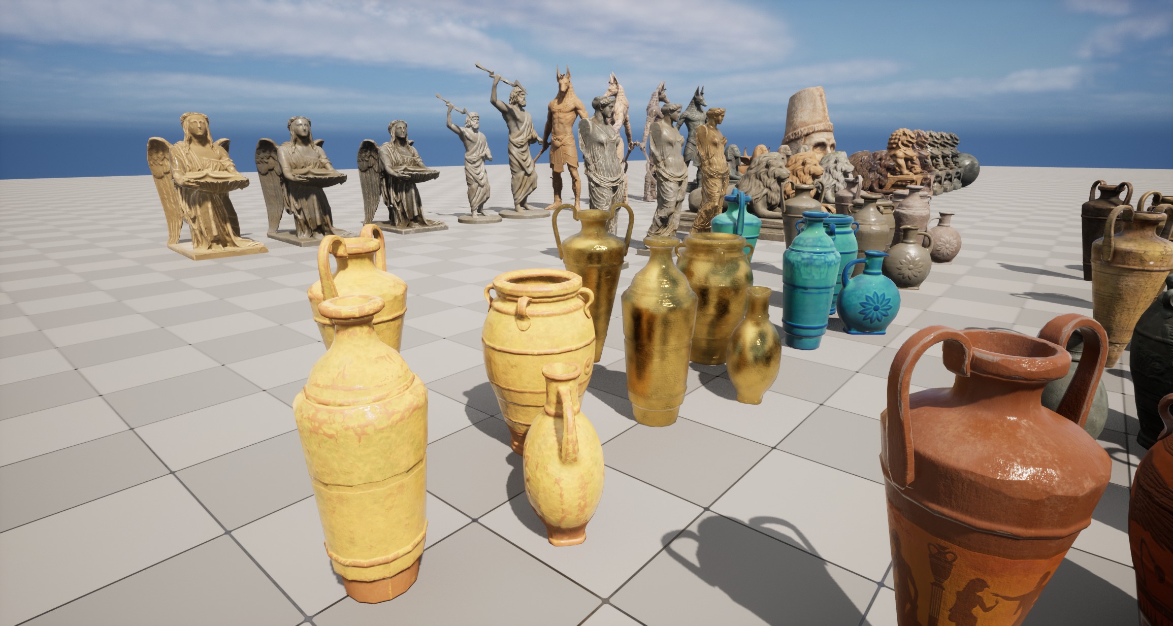 Statue Package 3D model_6