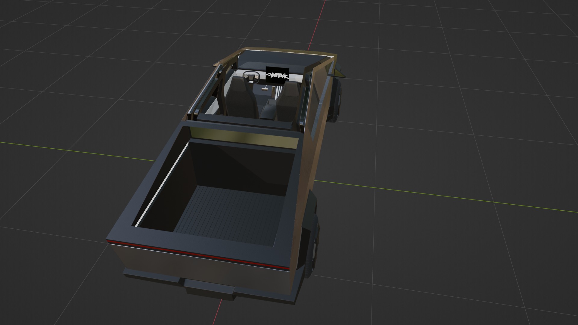 Tesla CyberTruck Model 3D model_13