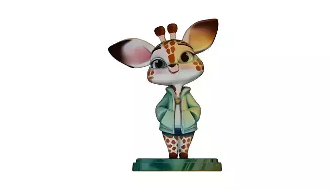 Cute Giraffe 3D model