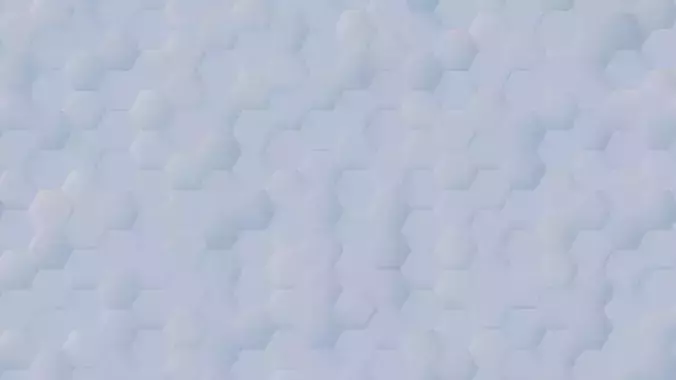 Hexagon grid seamless loop animation 1 3D model