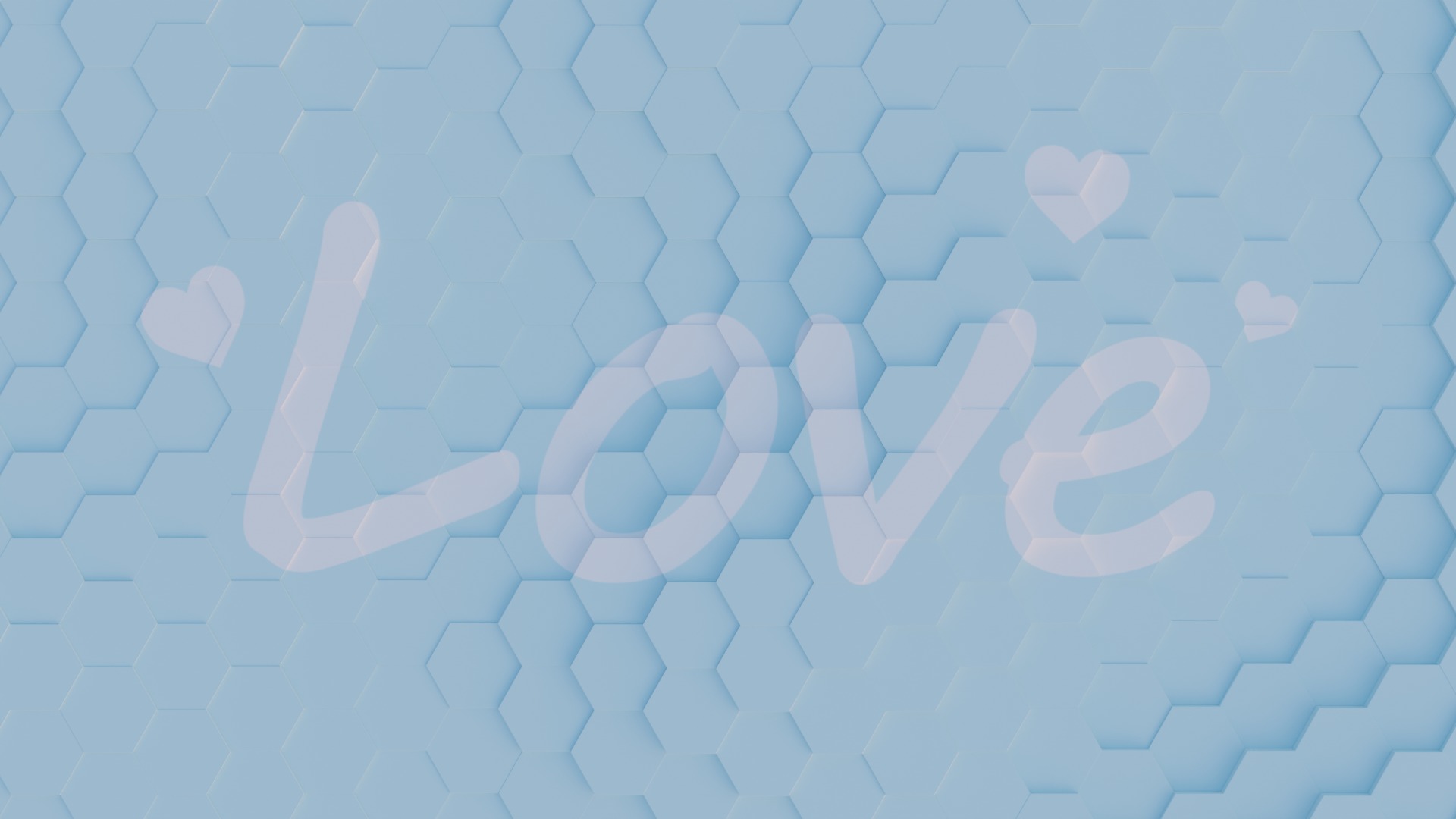 Hexagon grid seamless loop animation 2 3D model_3