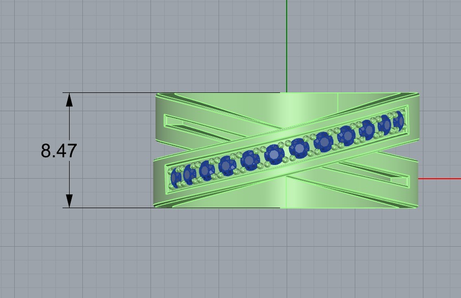 Ring Etincelle  3D print model_3