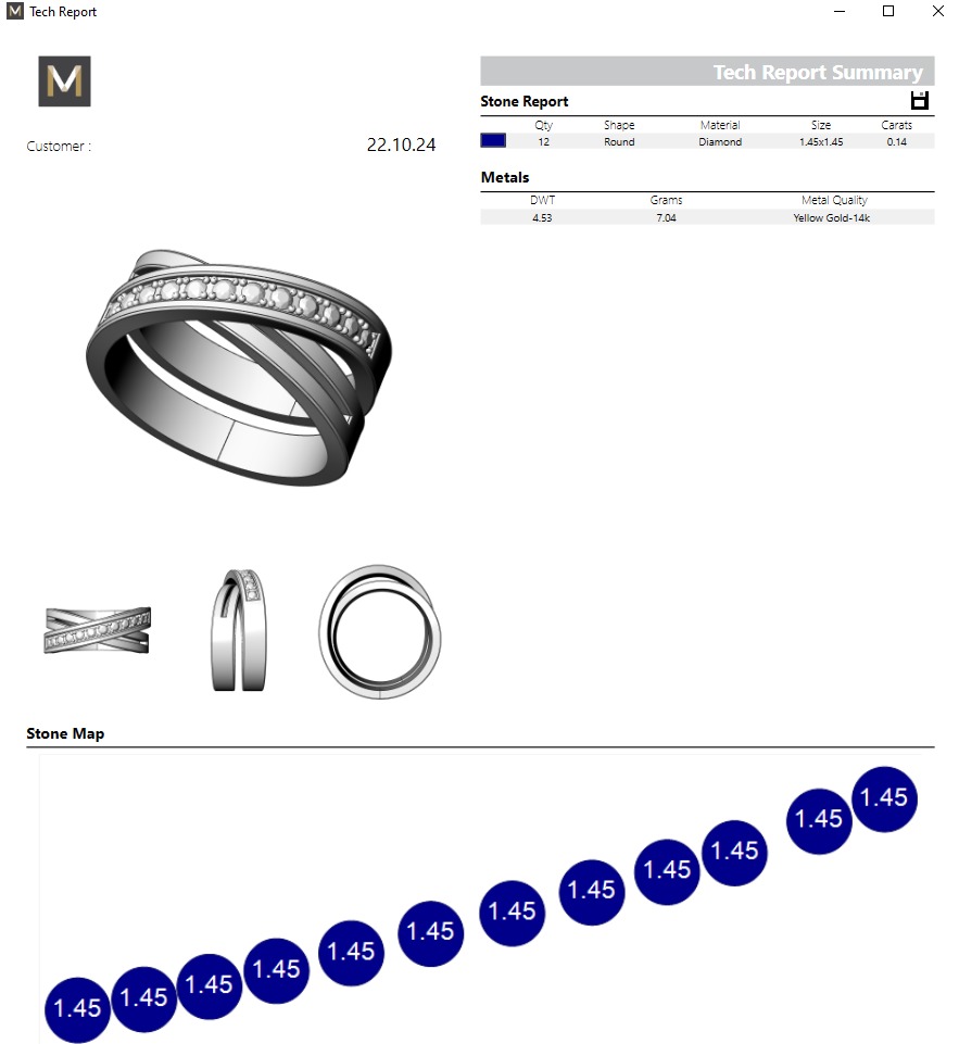 Ring Etincelle  3D print model_7
