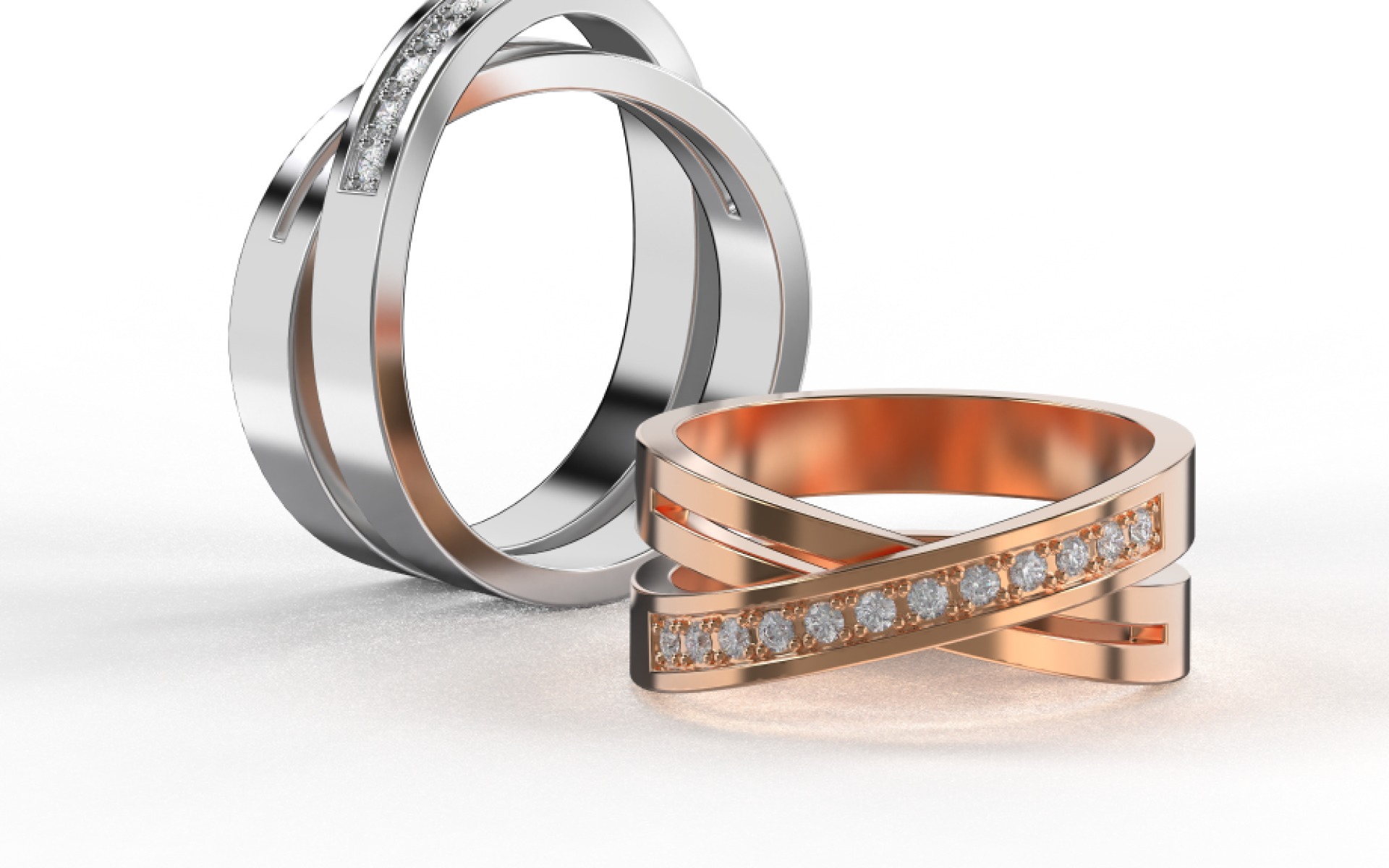 Ring Etincelle  3D print model_1