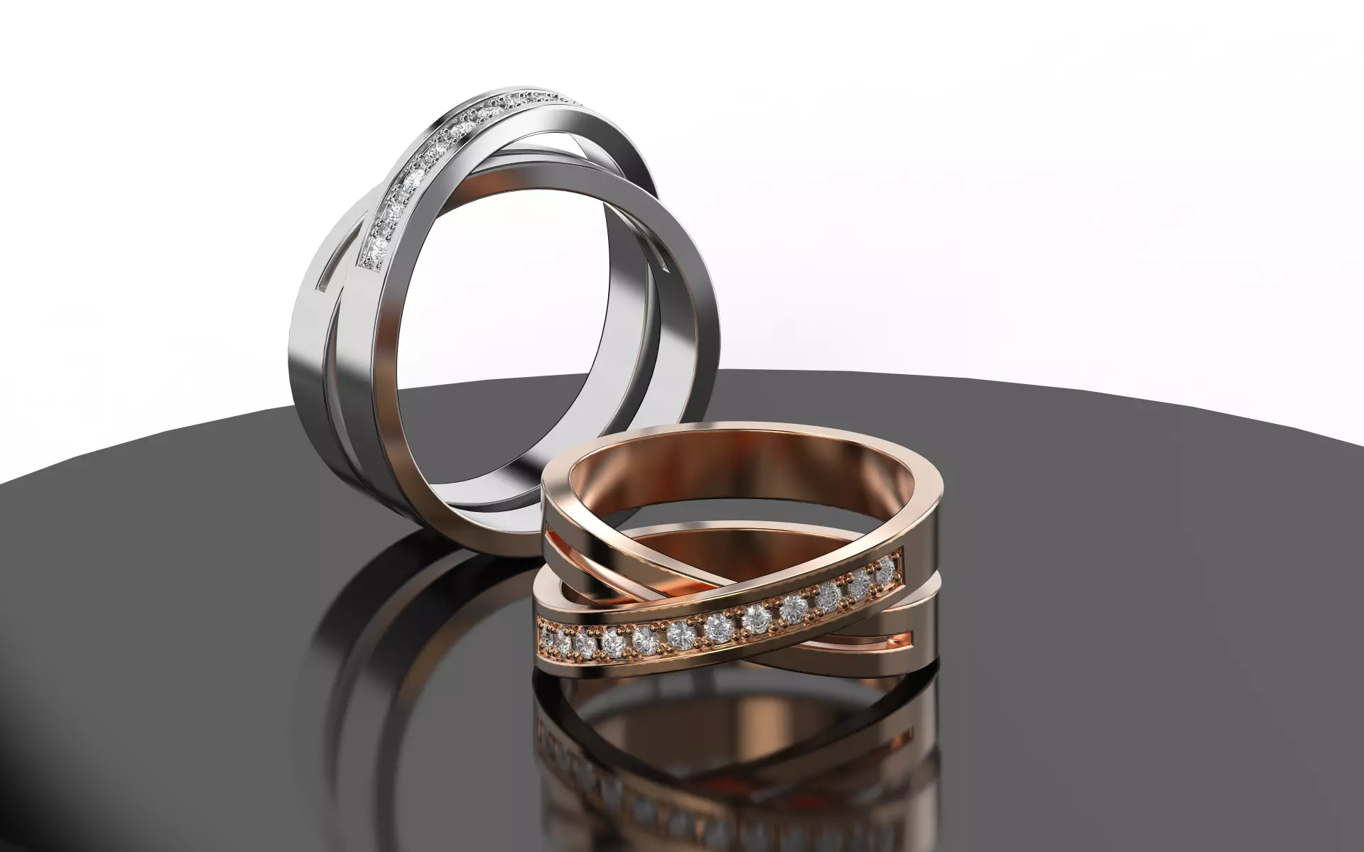 Ring Etincelle  3D print model_0