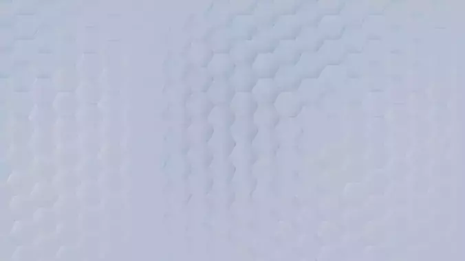Hexagon grid seamless loop animation 3 3D model