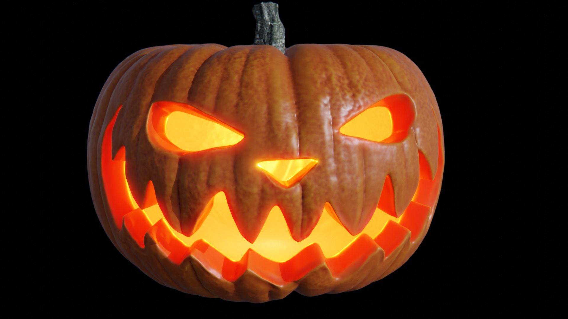 Halloween Pumpkin Jack-O-Lantern 3D model_5