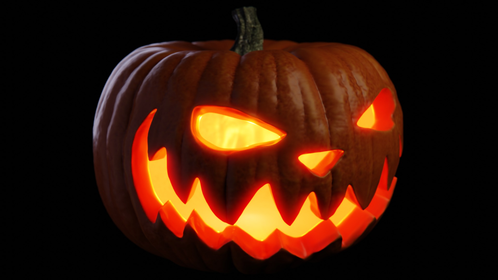 Halloween Pumpkin Jack-O-Lantern 3D model_4