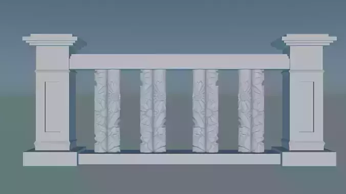 Balustrade 3D print model