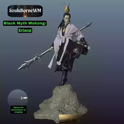 Black Myth Wukong Erlang Pose 2