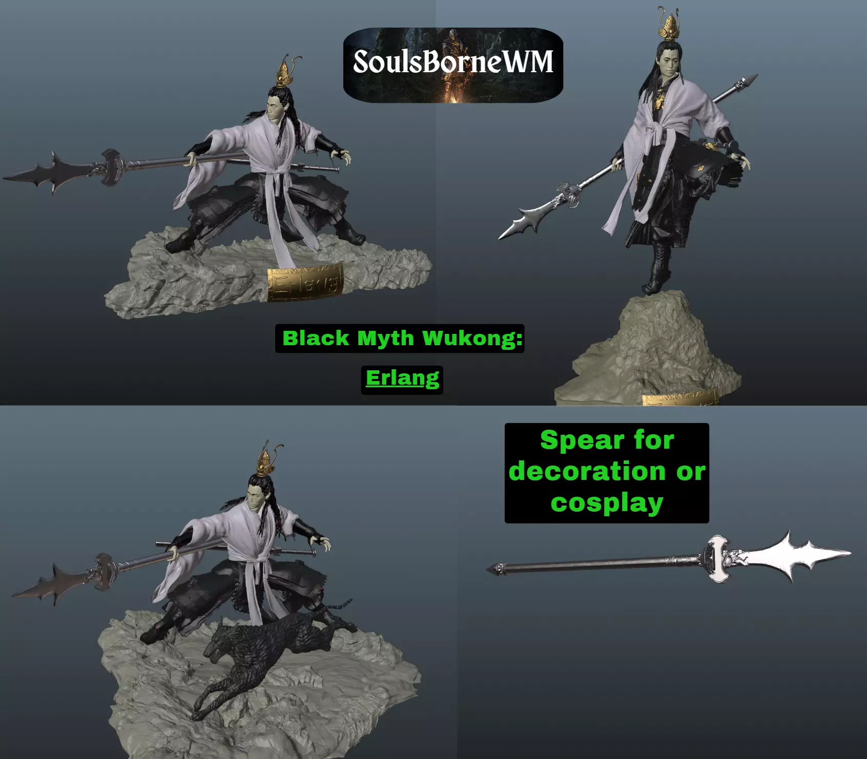 Black Myth Wukong Erlang Bundle 3D print model