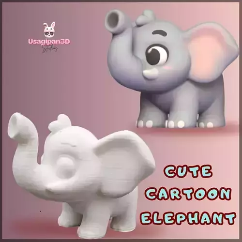 Cute Cartoon Elephant
