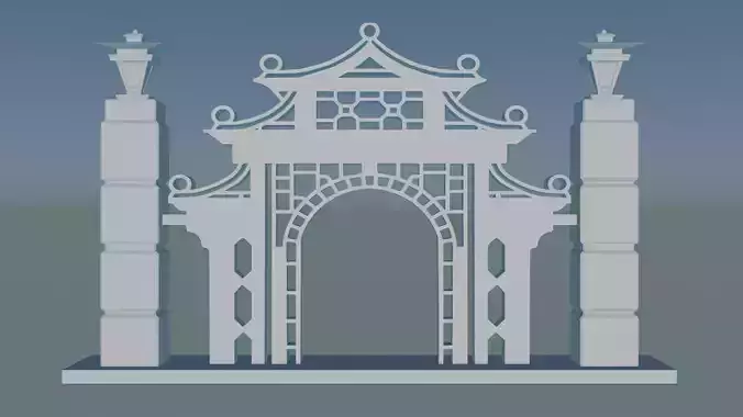 Gateway Exterior Gate 3D print model Gateway Exterior Gate 3D print model