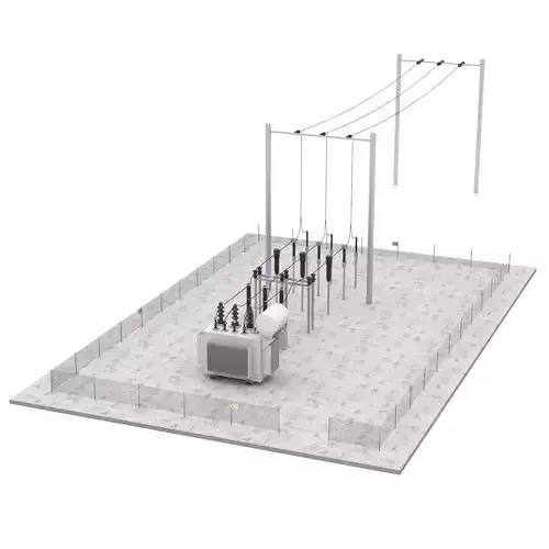 Electrical Substation 3D model